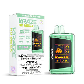 Kraze HD Mega 20K - Green Grape Ice