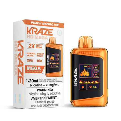 Kraze HD Mega 20K - Peach Mango Ice