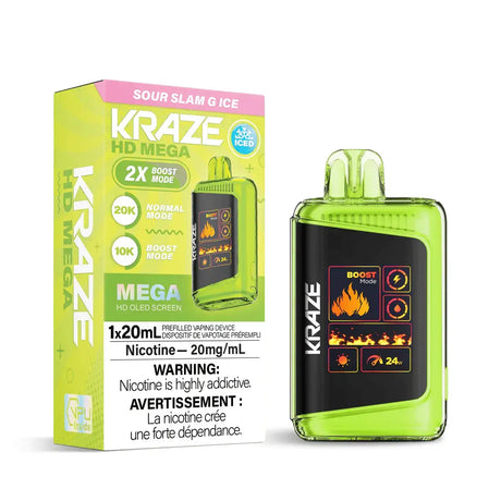 Kraze HD Mega 20K - Sour Slam G Ice
