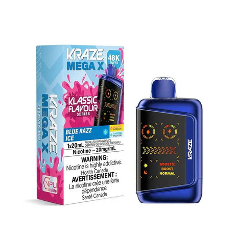 Kraze Mega X 48K - Blue Razz Ice
