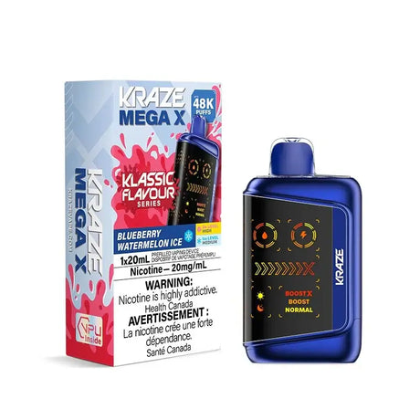 Kraze Mega X 48K - Blueberry Watermelon Ice