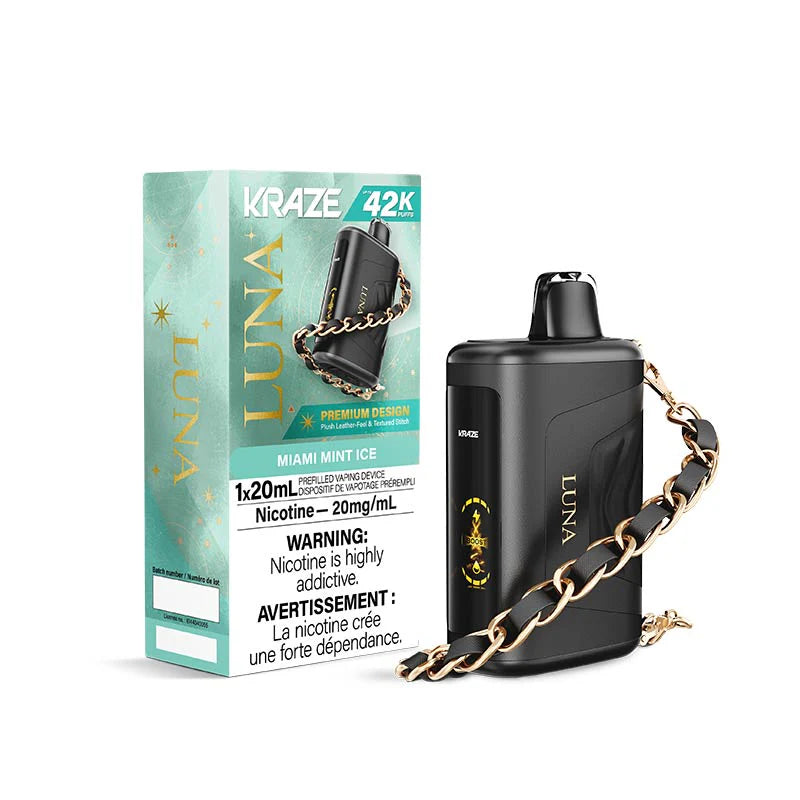 Kraze Luna 42K Disposable - Miami Mint Ice - Vapeshop Mania
