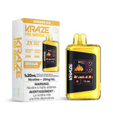 Kraze HD Mega 20K - Banana Ice - Vape jetable - Vapeshop Mania