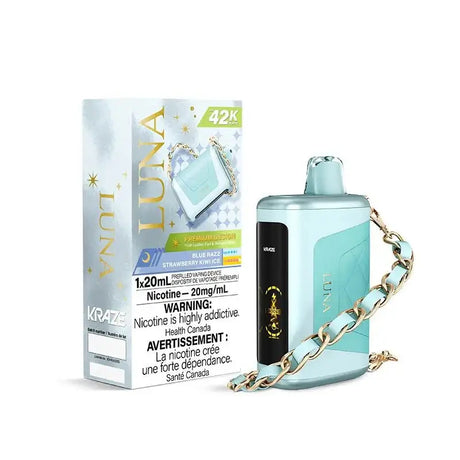 Kraze Luna 42K - Blue Razz Strawberry Kiwi Ice - Vape jetable - Vapeshop Mania