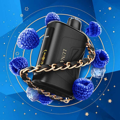 Kraze Luna 42K - Sapphire Blue Razz Ice - Vape jetable - Vapeshop Mania