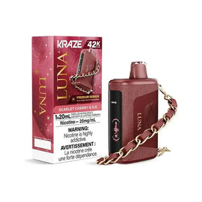 Kraze Luna 42K - Scarlet Cherry G Ice - Vape jetable - Vapeshop Mania