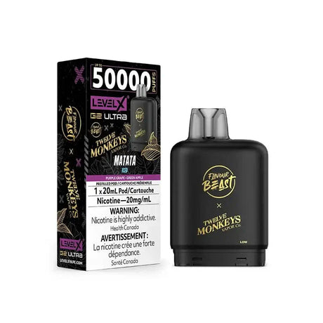 Pod Level X G2 Ultra 50K - Flavour Beast - 12 Monkeys - Matata Ice