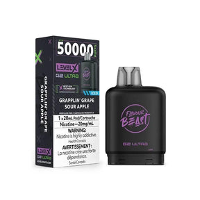 Level X G2 Ultra 50K Pod - Flavour Beast - Grapplin’ Grape Sour Apple Iced