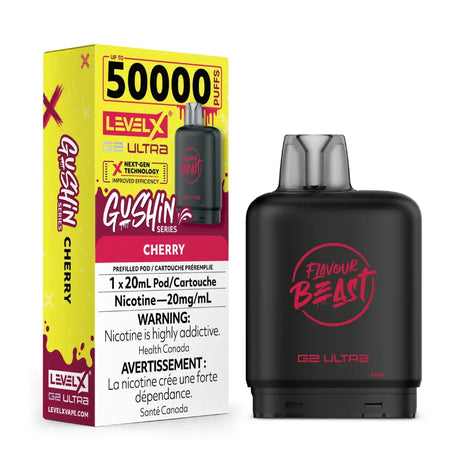 Pod Level X G2 Ultra 50K - Flavour Beast - Gushin S. Cherry