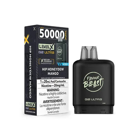 Level X G2 Ultra 50K Pod - Flavour Beast - Hip Honeydew Mango Iced