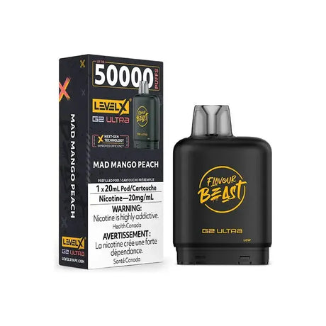Level X G2 Ultra 50K Pod - Flavour Beast - Mad Mango Peach