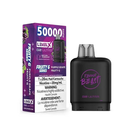 Level X G2 Ultra 50K Pod - Flavour Beast - Purple Grape Fruity G