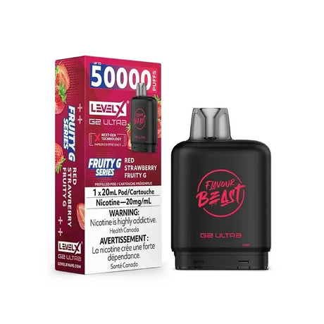 Level X G2 Ultra 50K Pod - Flavour Beast - Red Strawberry Fruity G