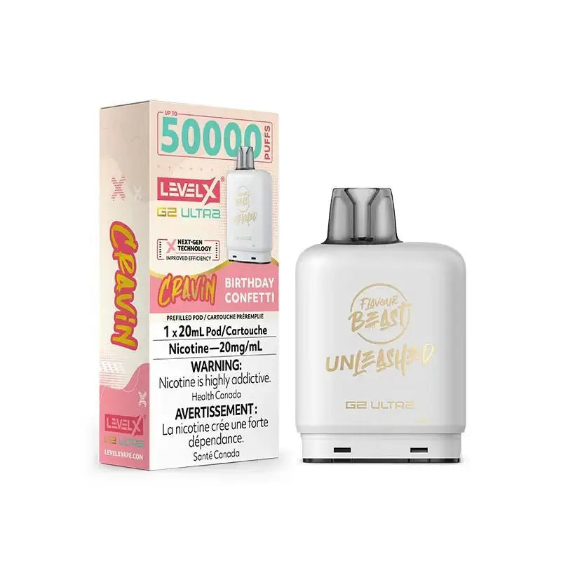 Level X G2 Ultra 50K Pod - Unleashed - Birthday Confetti