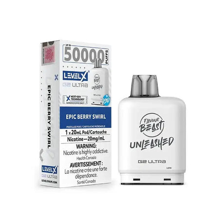 Level X G2 Ultra 50K Pod - Unleashed - Epic Berry Swirl Ice