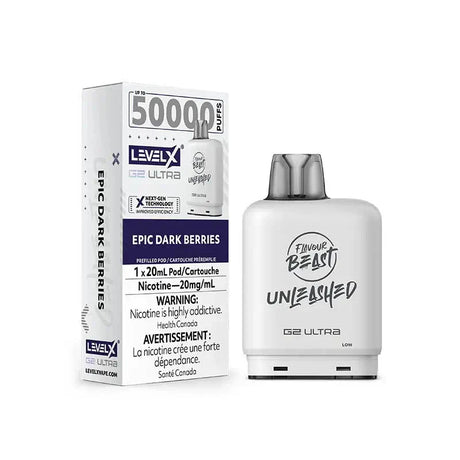Level X G2 Ultra 50K Pod - Unleashed - Epic Dark Berries
