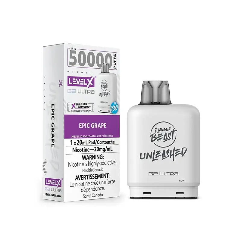 Level X G2 Ultra 50K Pod - Unleashed - Epic Grape Ice