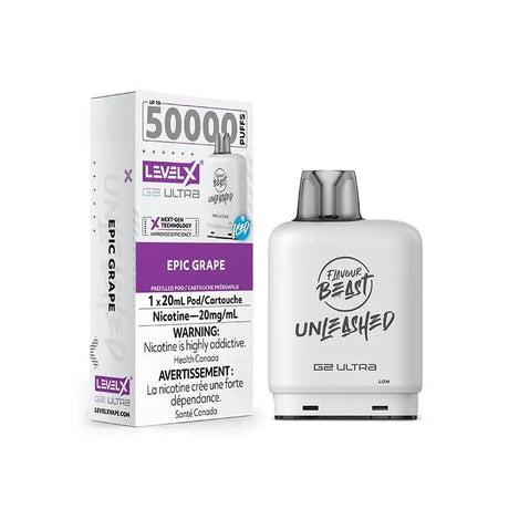 Level X G2 Ultra 50K Pod - Unleashed - Epic Grape Ice