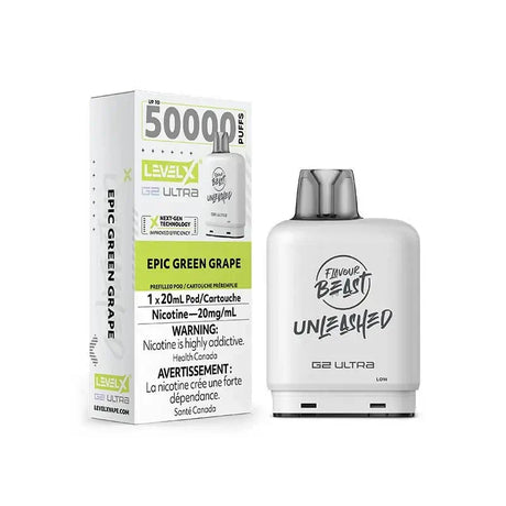 Level X G2 Ultra 50K Pod - Unleashed - Epic Green Grape