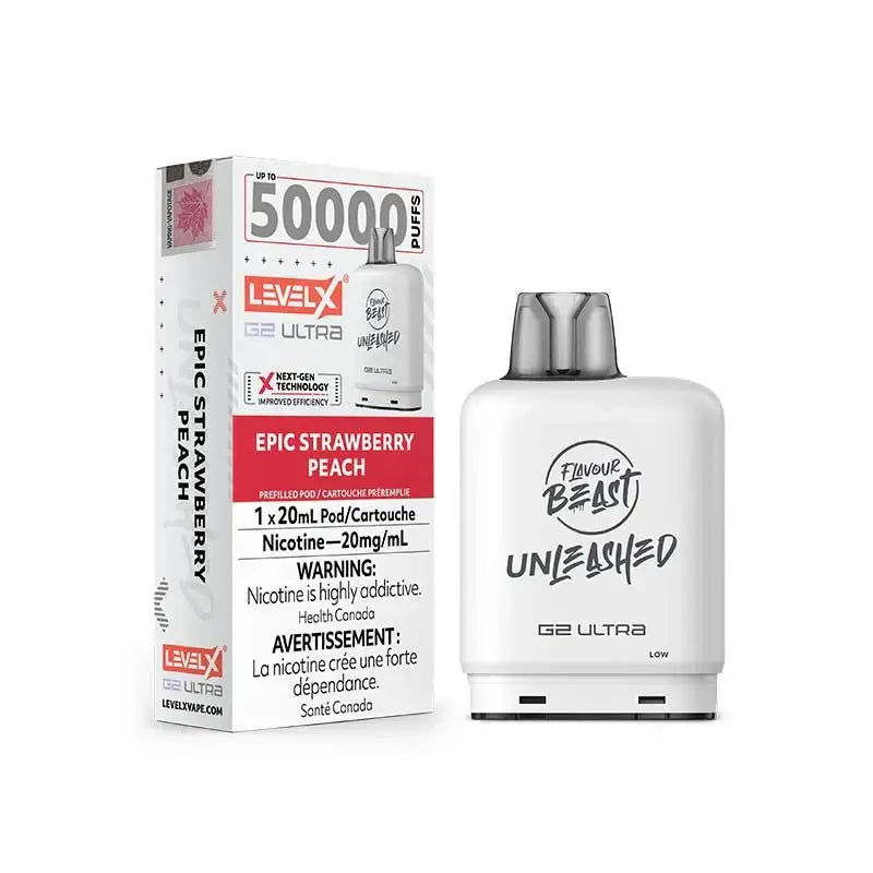 Level X G2 Ultra 50K Pod - Unleashed - Epic Strawberry Peach