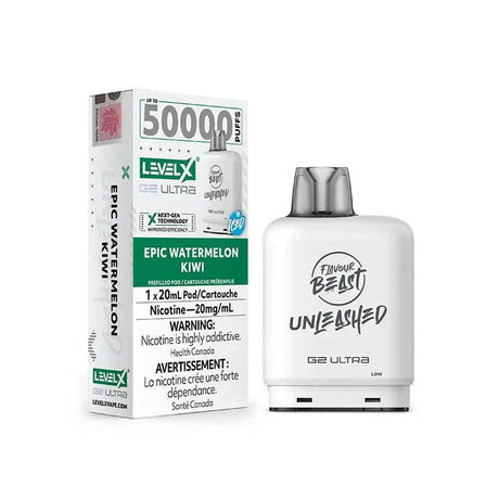 Pod Level X G2 Ultra 50K - Unleashed - Epic Watermelon Kiwi Ice