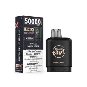 Pod Level X G2 Ultra 50K - Flavour Beast - Wicked White Peach - Pod prérempli - Vapeshop Mania