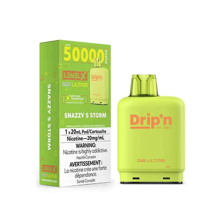 Level X Drip'n Ultra 50K Pod - Snazzy S Storm - Prefilled Pod - Vapeshop Mania