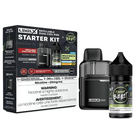 Level X G2 Starter Kit - Flavour Beast - Wild White Grape Iced - Starter Kit - Vapeshop Mania