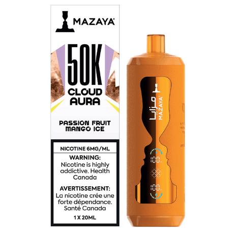 Mazaya Cloud Aura 50K - Glace à la mangue et au fruit de la passion