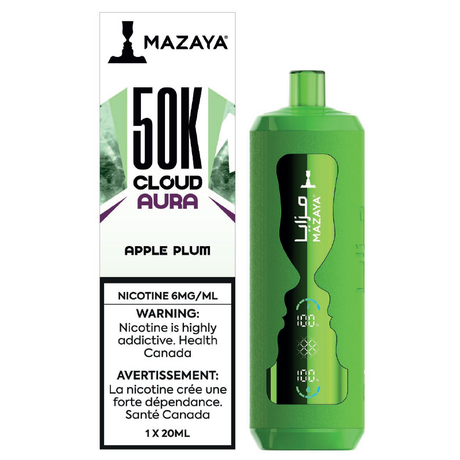Mazaya Cloud Aura 50K - Pomme-Prune - Vape jetable - Vapeshop Mania