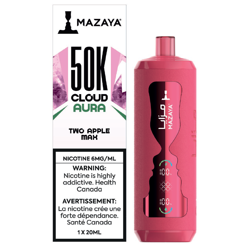 Mazaya Cloud Aura 50K - Two Apple Max - Disposable Vape - Vapeshop Mania