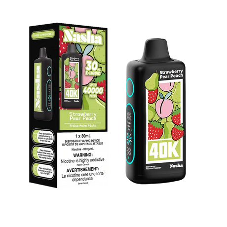 Nasha 40K - Fraise, poire et pêche