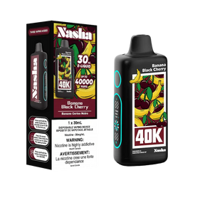 Nasha 40K - Banane et cerise noire - Vape jetable - Vapeshop Mania