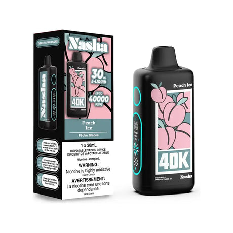 Nasha 40K - Peach Ice - Disposable Vape - Vapeshop Mania