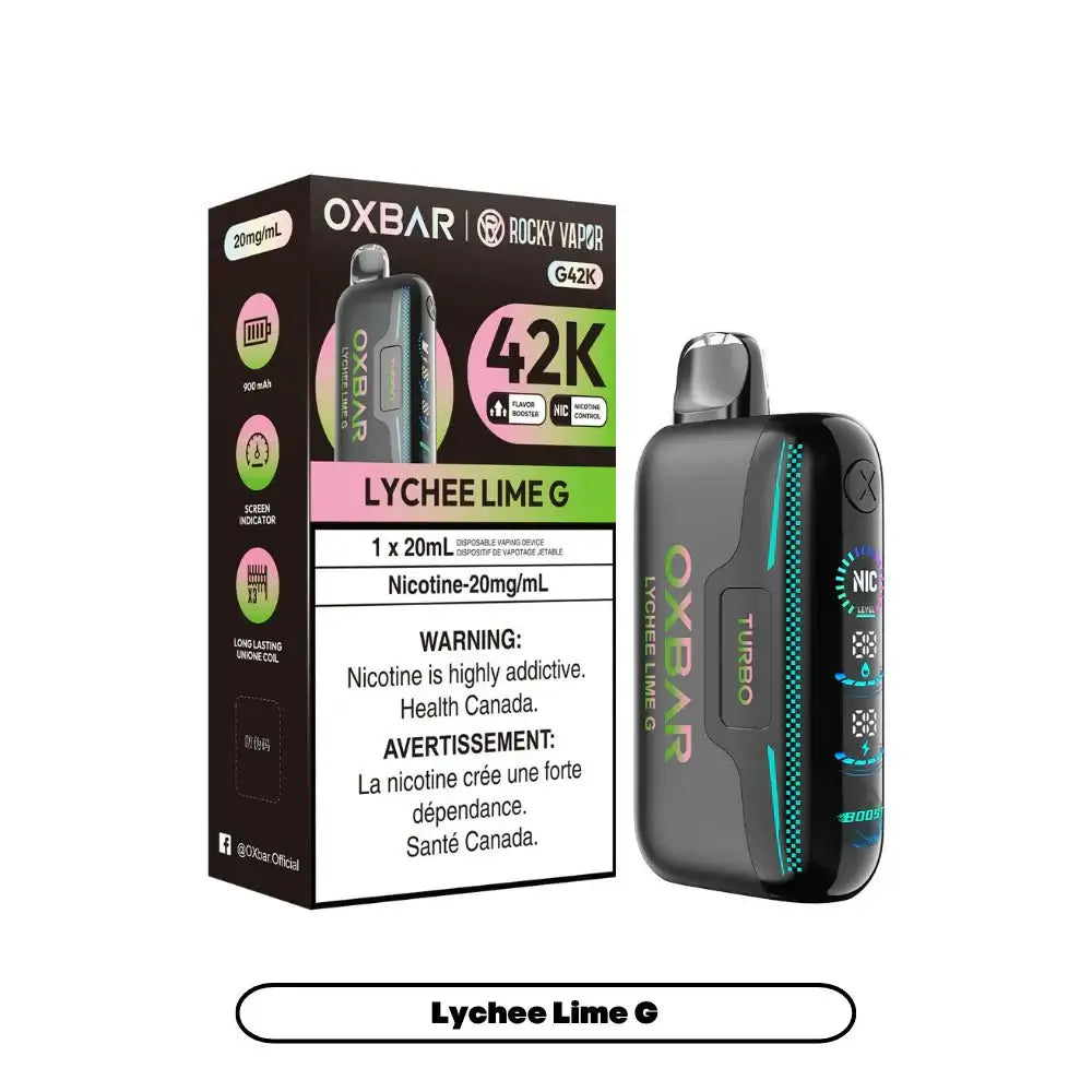 OXBAR G42K - Litchi-Citron vert G - Vape jetable - Vapeshop Mania