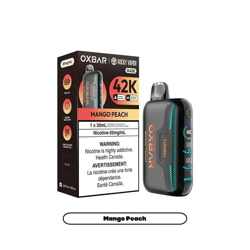 OXBAR G42K - Mangue-Pêche - Vape jetable - Vapeshop Mania