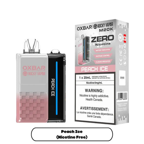 OXBAR M20K 0mg - Peach Ice - Disposable Vape - Vapeshop Mania