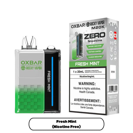 OXBAR M20K 0 mg - Menthe fraîche