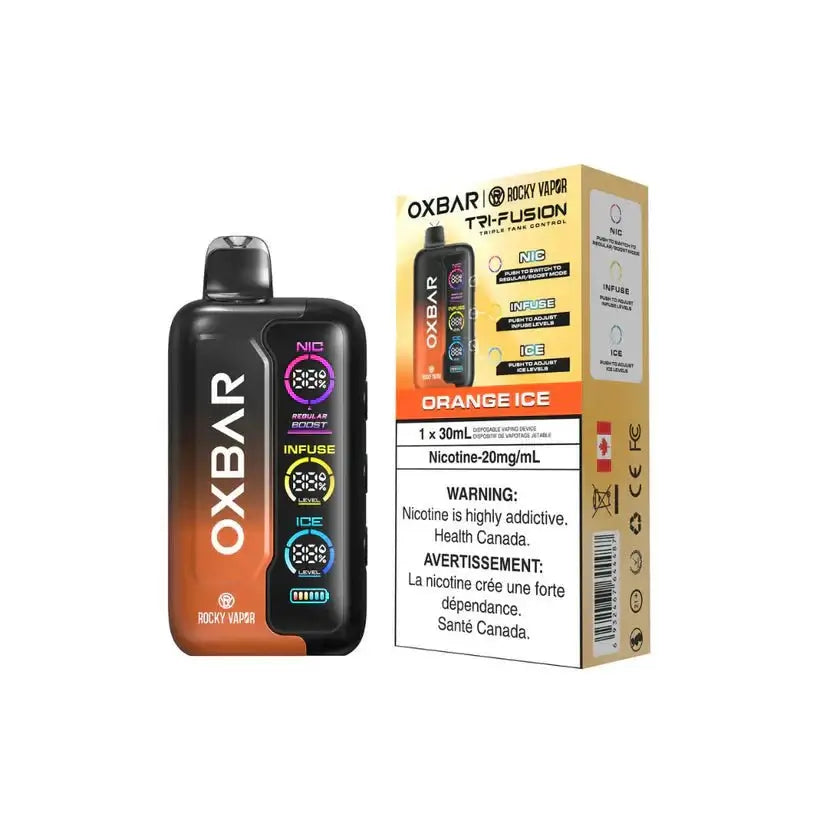 OXBAR Tri Fusion 45K - Orange Ice - Vape jetable - Vapeshop Mania