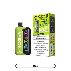 OXBAR Tri Fusion Sour 45K - Lime - Disposable Vape - Vapeshop Mania