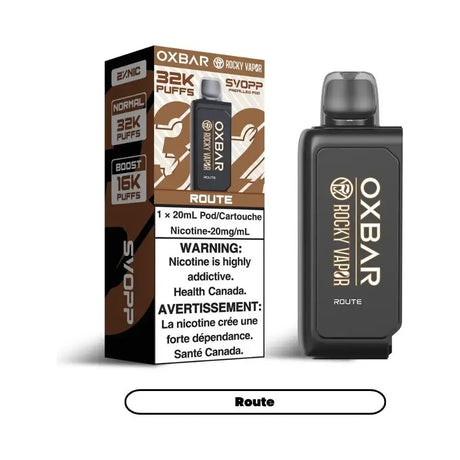 OxBar SVOPP 32K Pod - Route - Pod prérempli - Vapeshop Mania