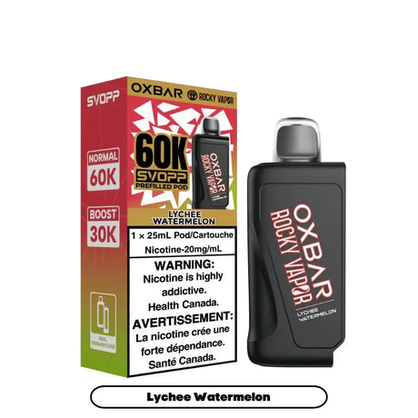 OxBar SVOPP 60K Pod - Litchi Pastèque - Pod prérempli - Vapeshop Mania