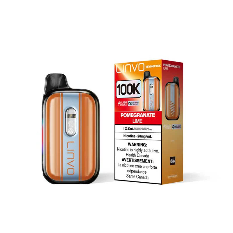 Linvo Beyond 100K - Grenade-citron vert - Cigarette électronique jetable - Vapeshop Mania