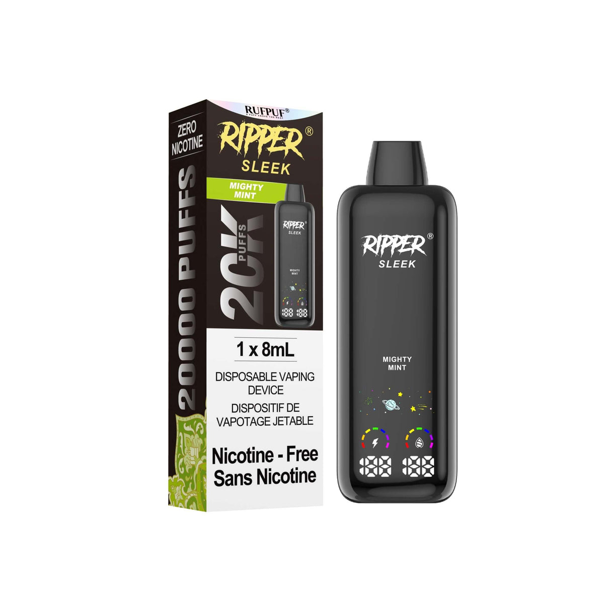 Ripper SLEEK 20K 0 mg - Mighty Mint