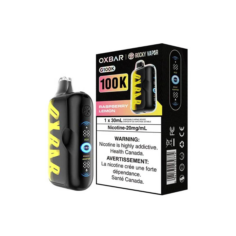 OXBAR G100K - Framboise-Citron - Cigarette électronique jetable - Vapeshop Mania