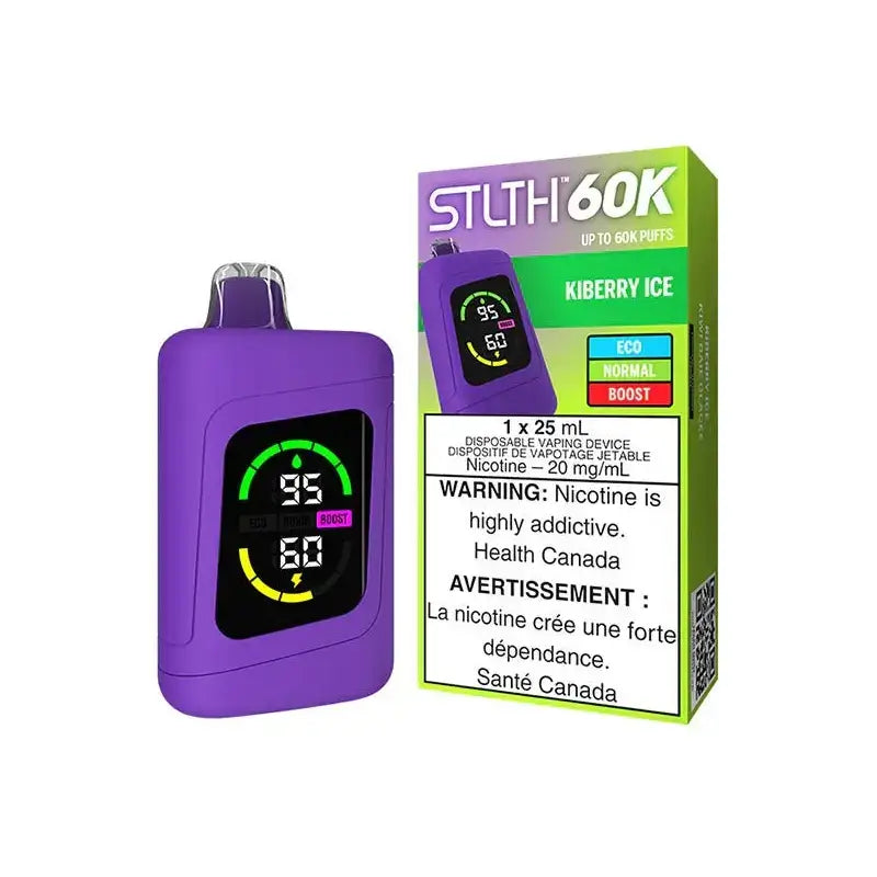 STLTH 60K - Kiberry Ice - Disposable Vape - Vapeshop Mania