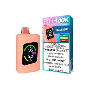 STLTH 60K - Peach Berry - Disposable Vape - Vapeshop Mania