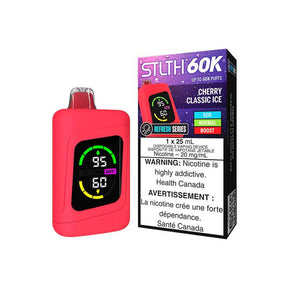 STLTH 60K Refresh - Cherry Classic Ice - Disposable Vape - Vapeshop Mania
