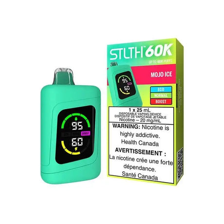 STLTH 60K Refresh - Mojo Ice - Vape jetable - Vapeshop Mania