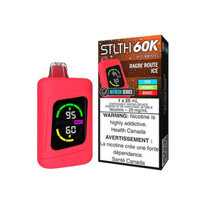 STLTH 60K Refresh - Ragin' Route Ice - Disposable Vape - Vapeshop Mania